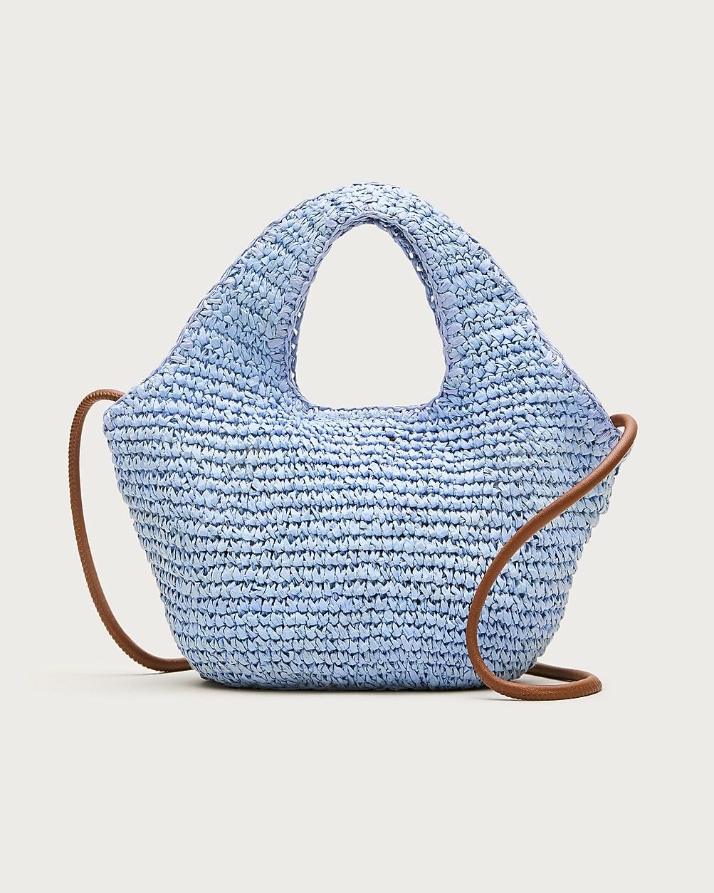 Small handknotted straw tote by J.CREW