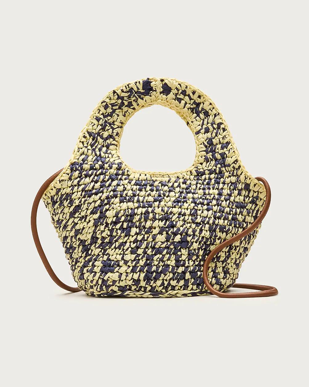 Small handwoven tote in marled straw by J.CREW