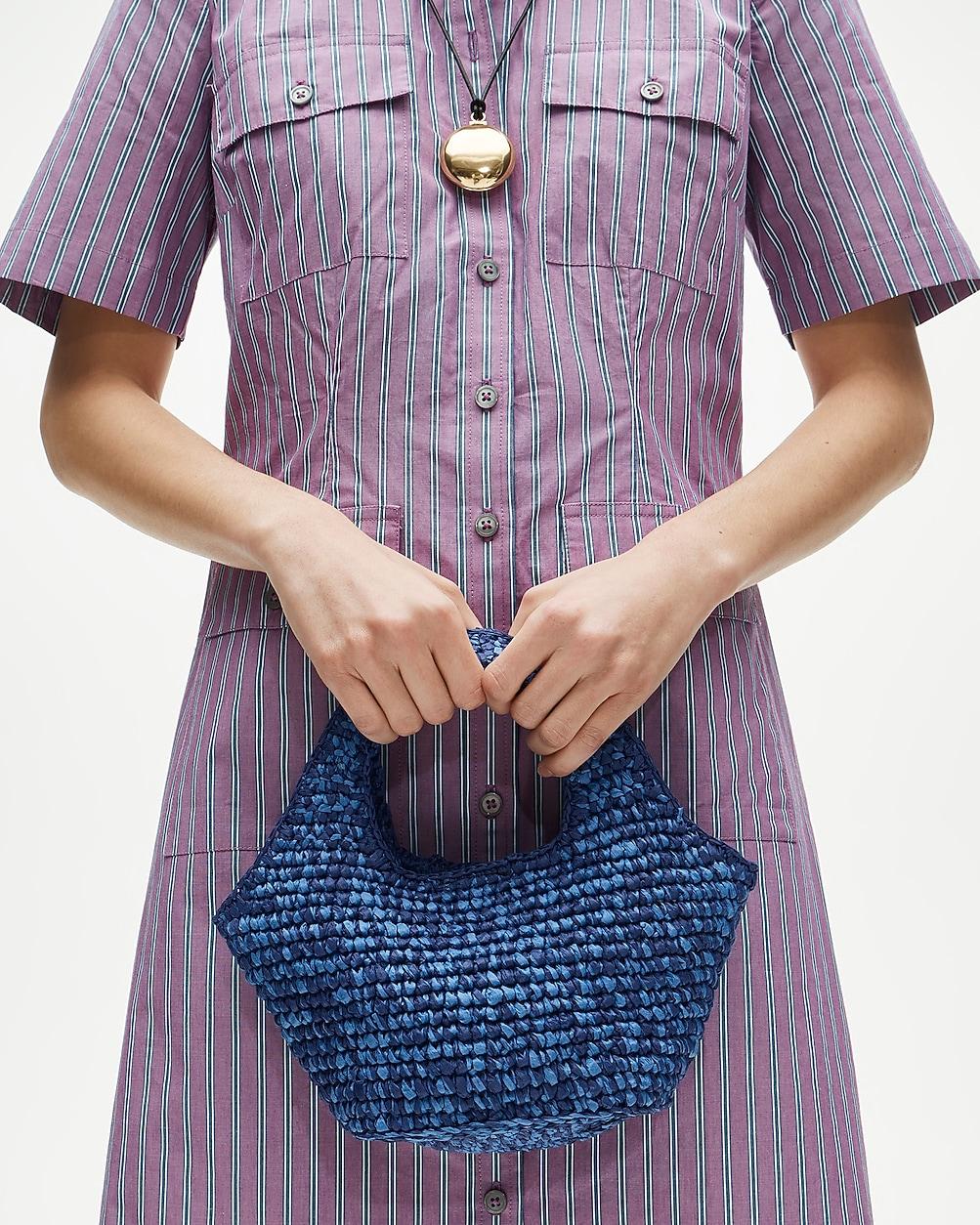 Small handwoven tote in marled straw by J.CREW