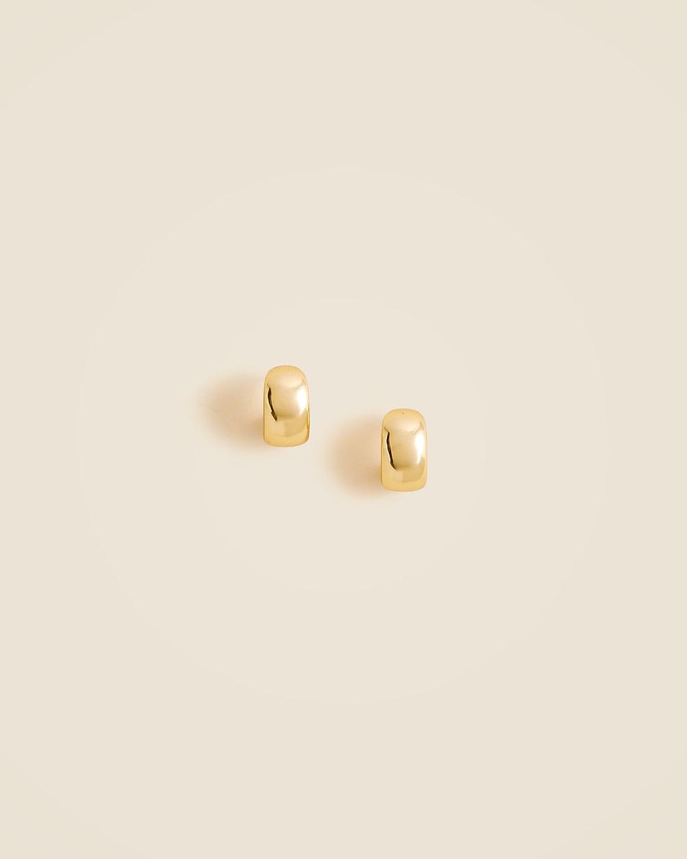 Small huggie hoop earrings by J.CREW