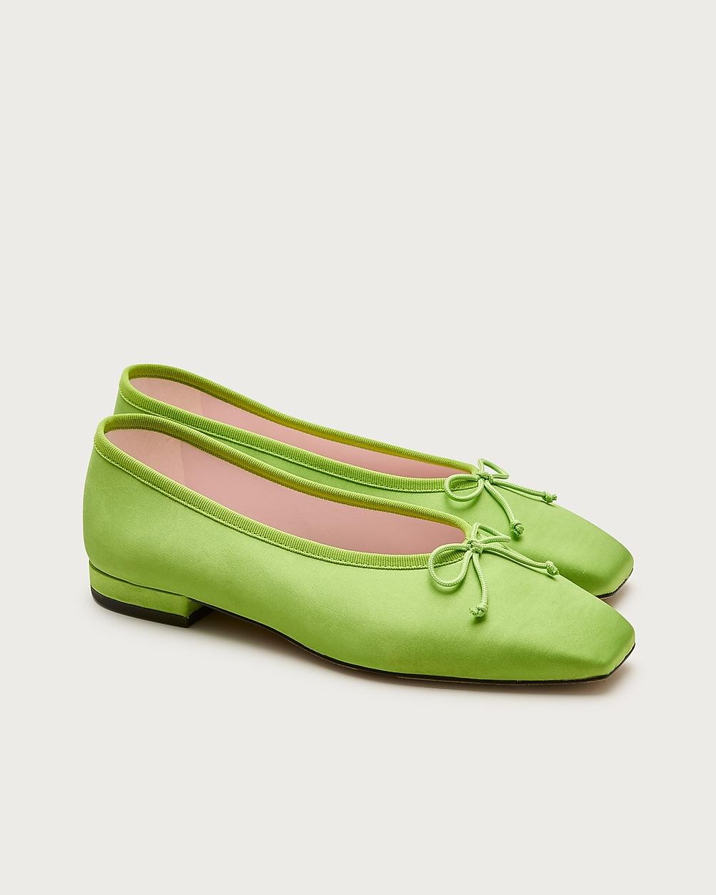 Sophie ballet flats in satin by J.CREW
