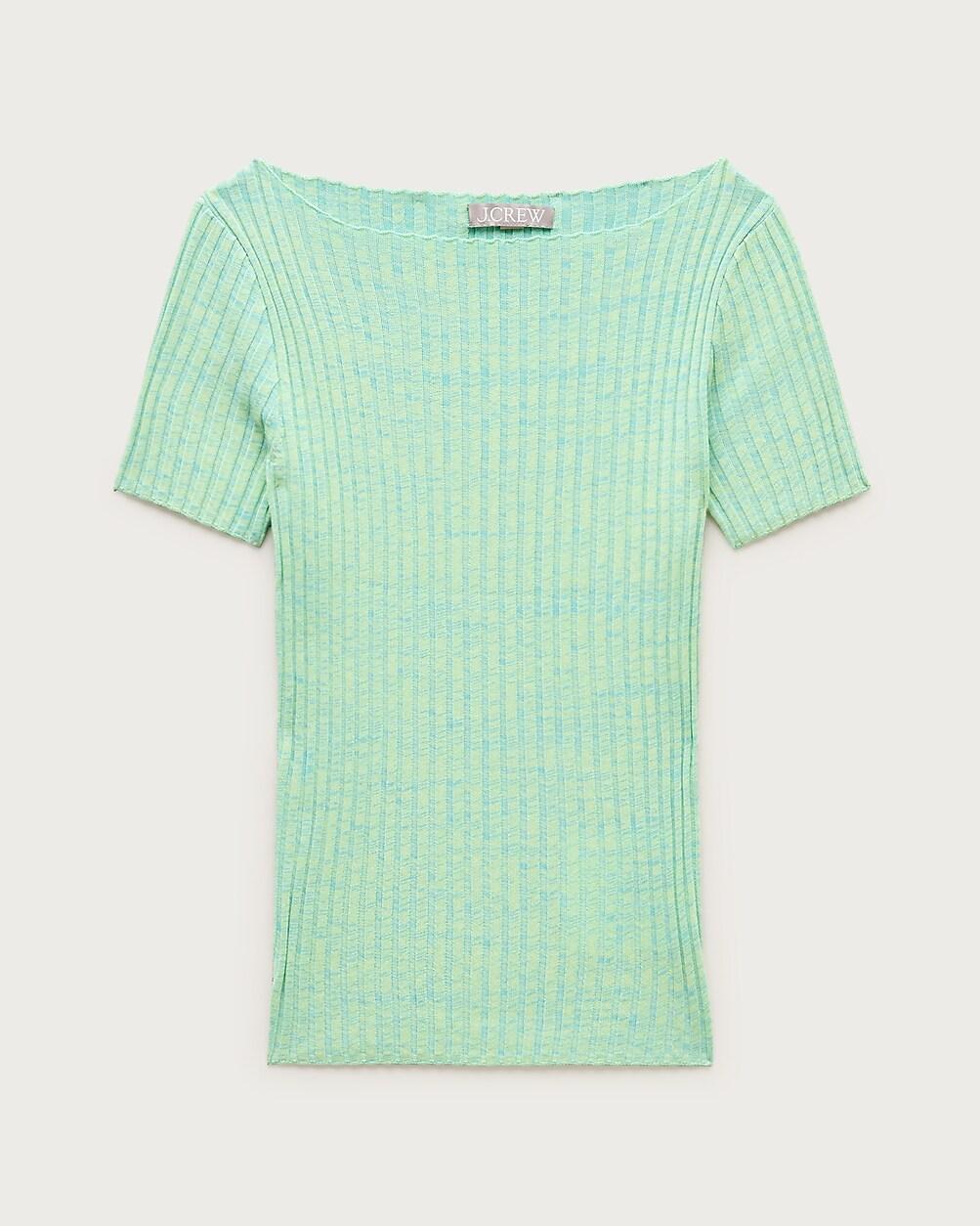 Space-dyed boatneck sweater-tee by J.CREW