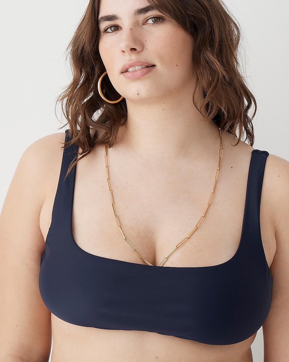 Squareneck bikini top by J.CREW