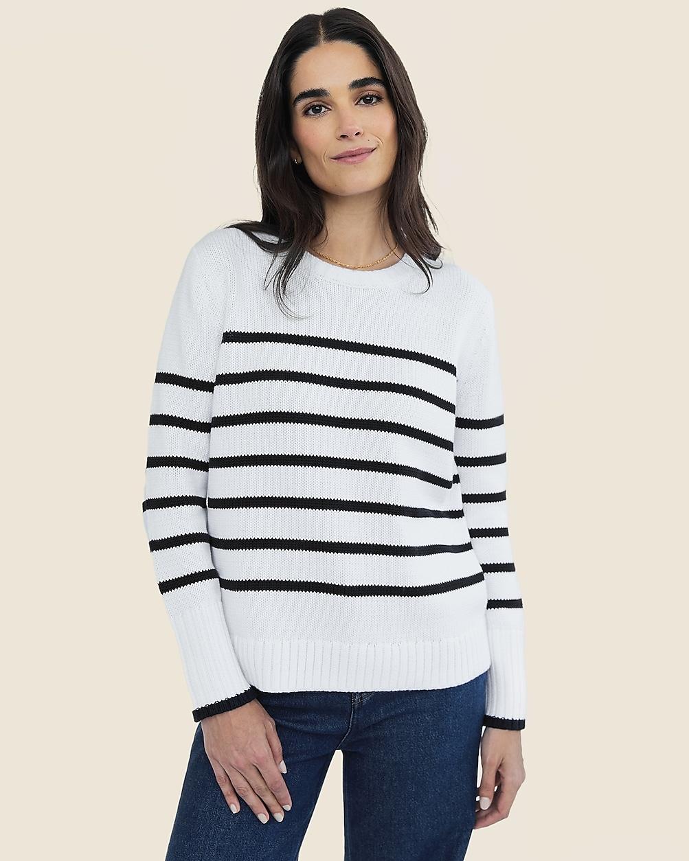State of Cotton NYC Addison striped crewneck sweater by J.CREW