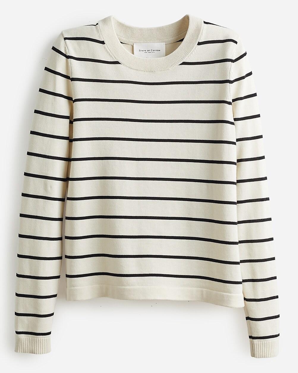 State of Cotton NYC Devon striped crewneck sweater by J.CREW
