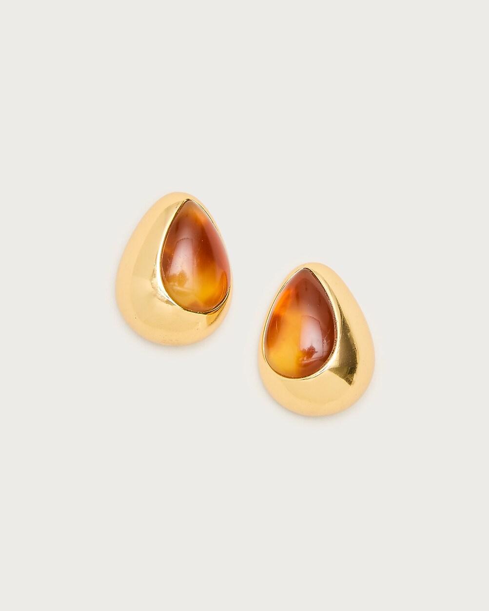 Stone teardrop earrings by J.CREW
