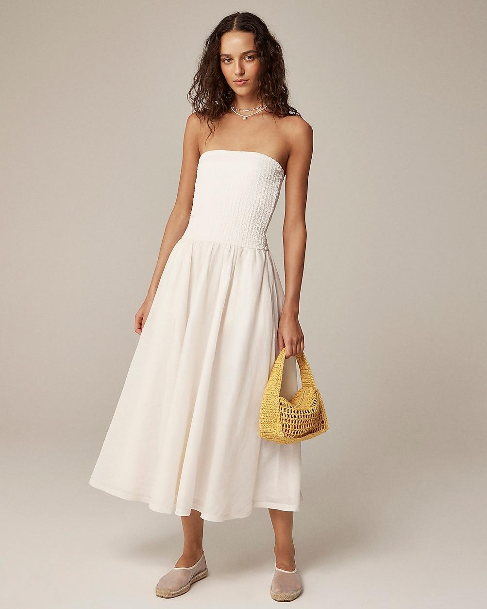 Strapless mixy dress by J.CREW