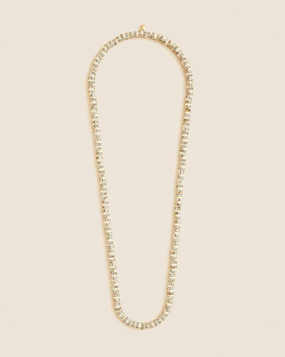 Striped crystal necklace by J.CREW