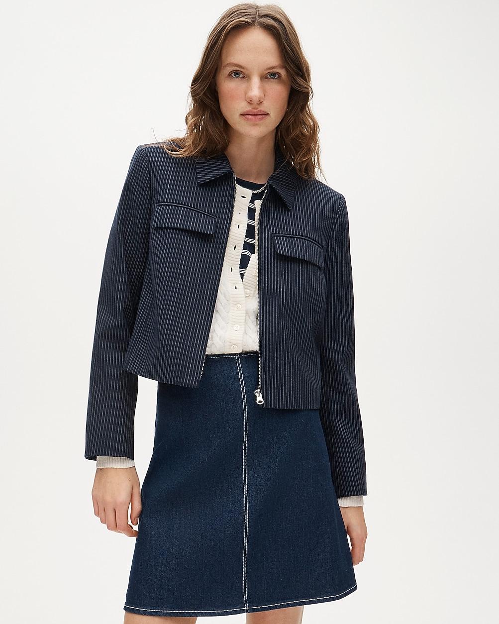 Structured jacket in Italian studio wool blend by J.CREW