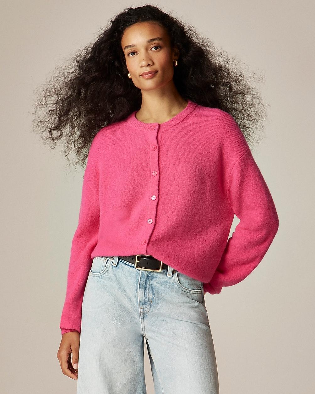 Supersoft bubble-hem cardigan by J.CREW