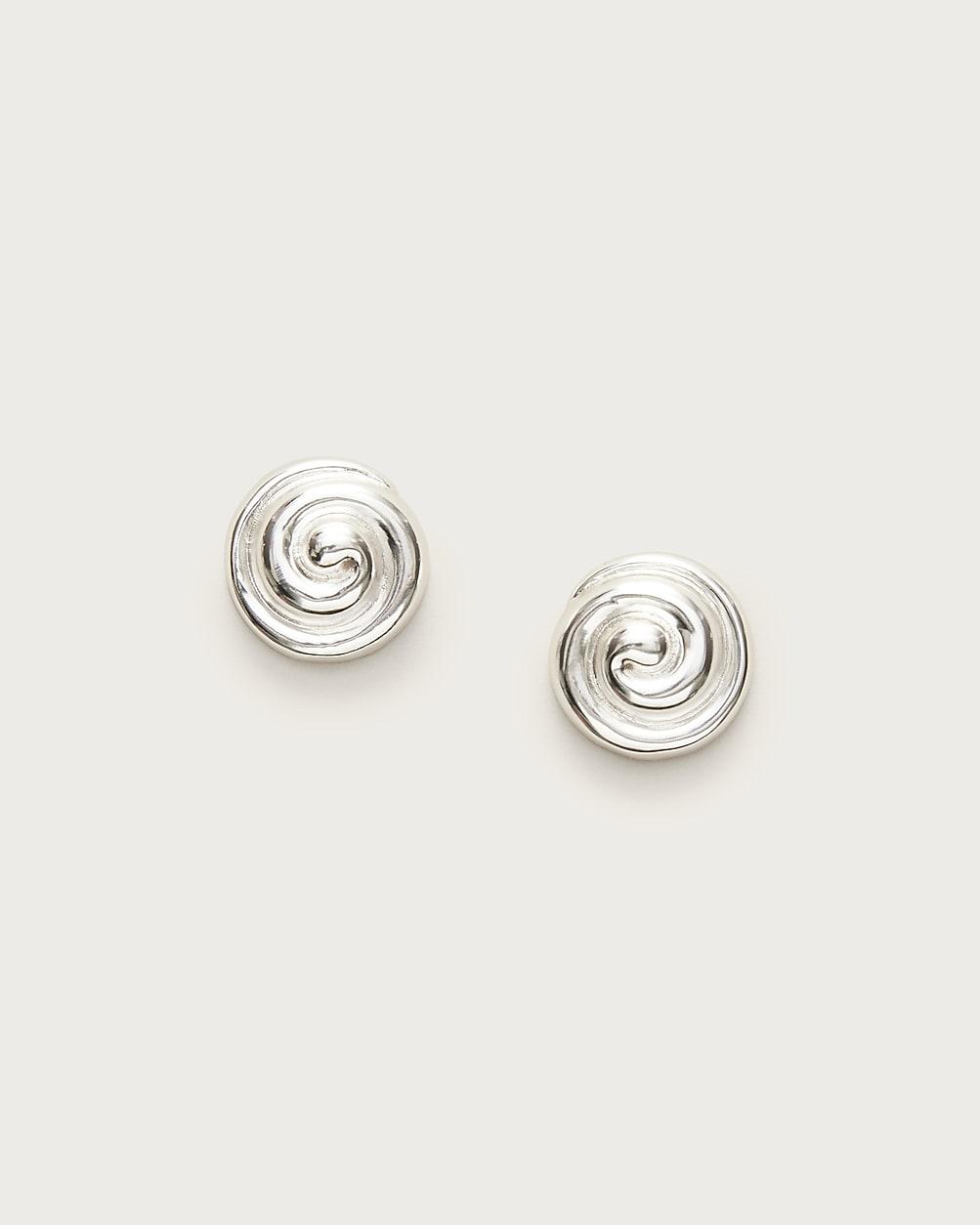 Swirl button earrings by J.CREW