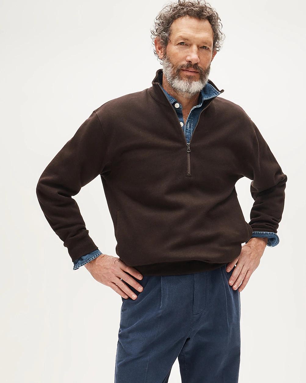 Tall '83 fleece quarter-zip sweatshirt by J.CREW
