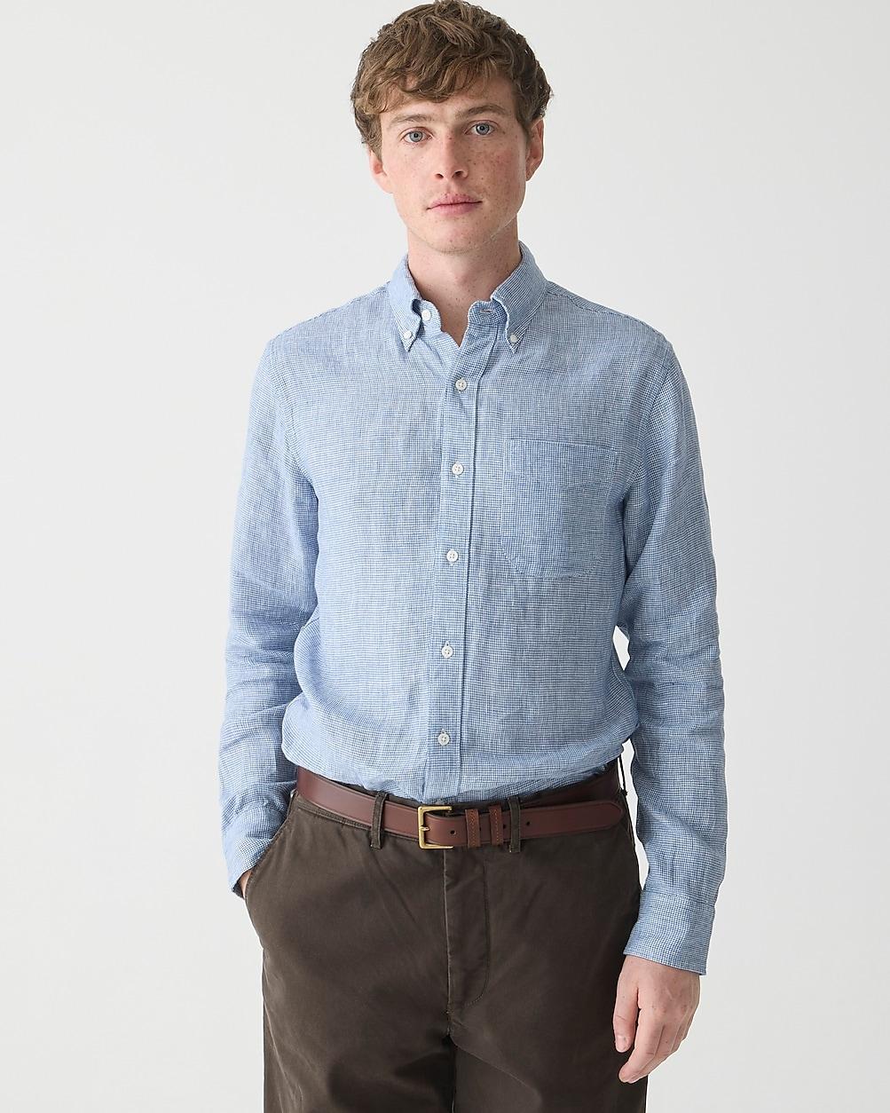 Tall Baird McNutt Irish linen shirt by J.CREW