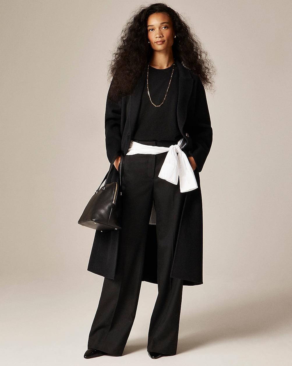 Tall Chiara topcoat in Italian double face by J.CREW
