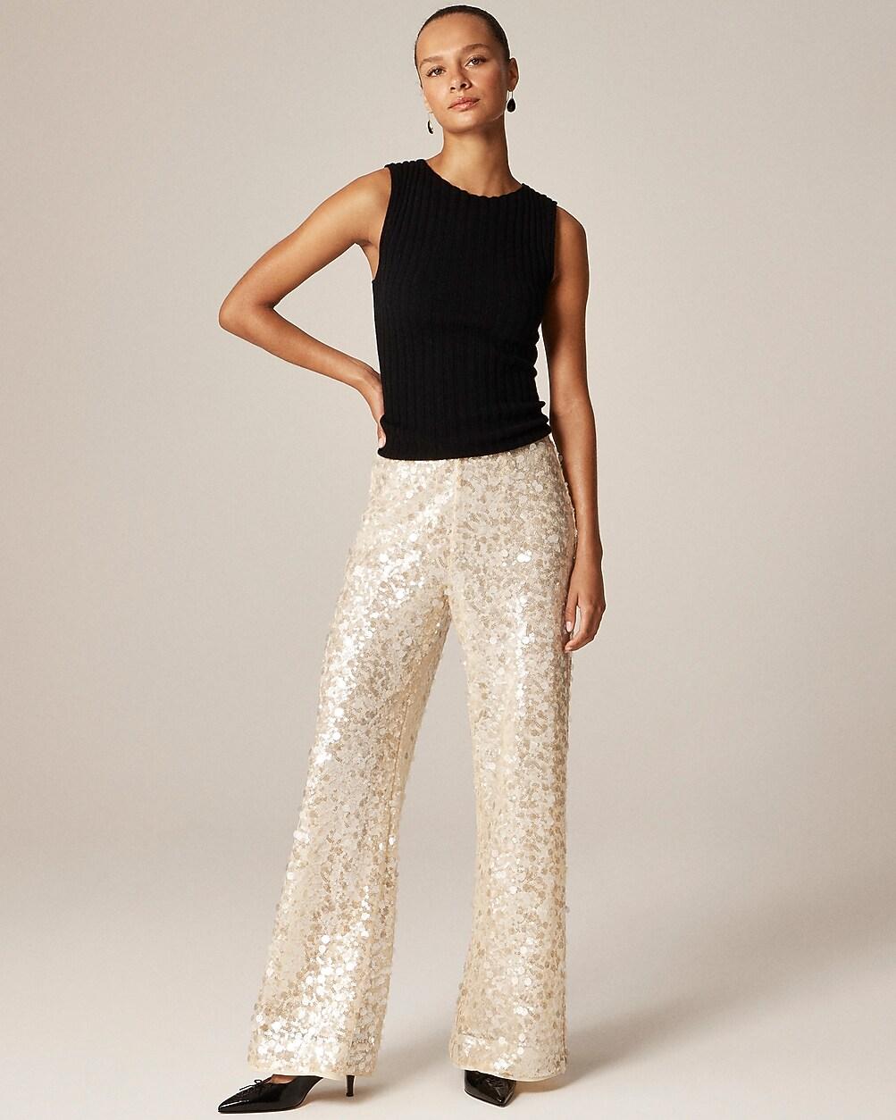 Tall Collection Cosmo pant with sequins by J.CREW