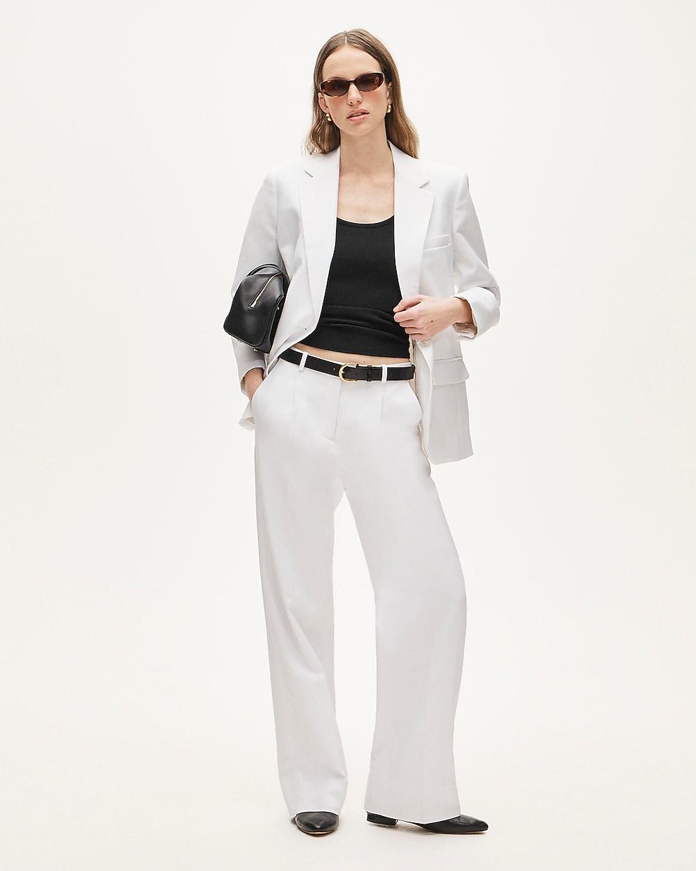 Tall Essential wide-leg pant in Gramercy linen blend by J.CREW