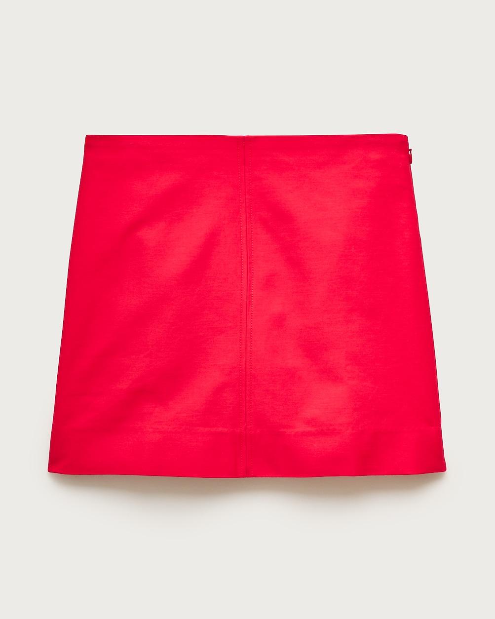 Tall Fairfax mini skirt in double cotton poplin by J.CREW