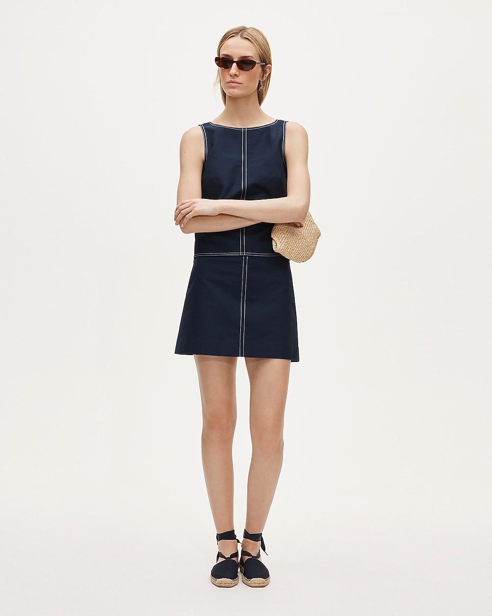 Tall Fairfax mini skirt in double cotton poplin by J.CREW