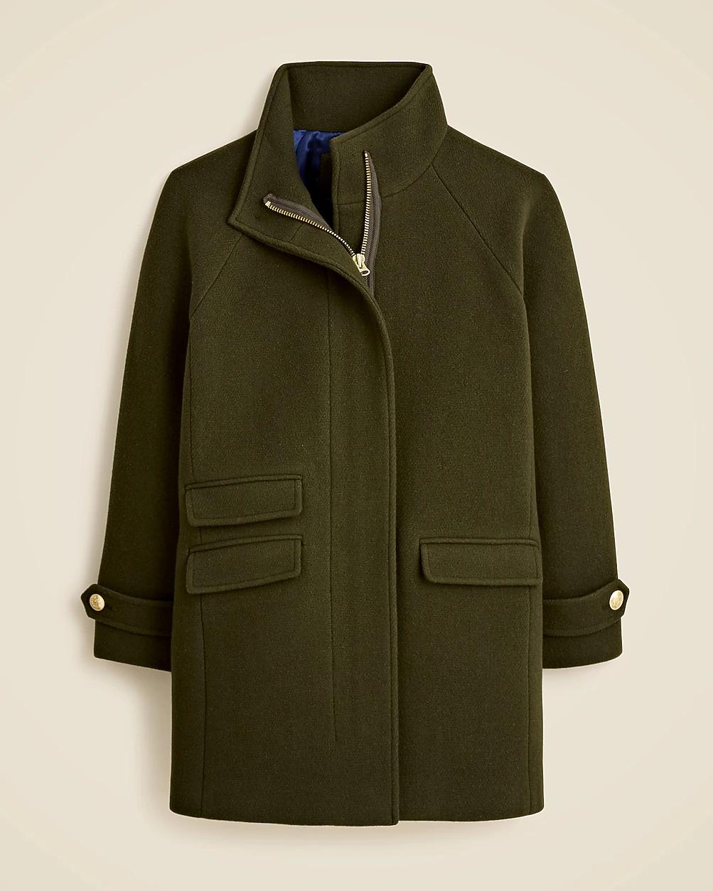 Tall Toscana coat in Italian stadium-cloth wool blend by J.CREW