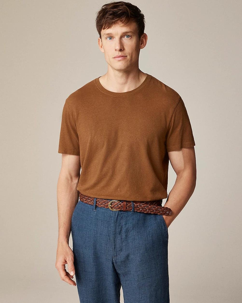 Tall hemp-organic cotton blend T-shirt by J.CREW