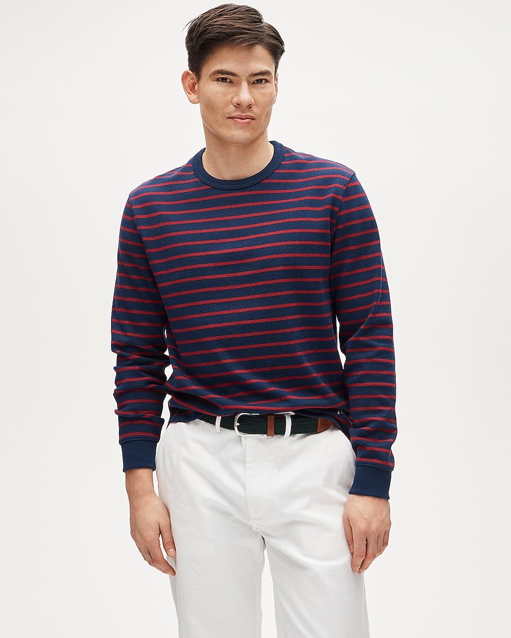 Tall long-sleeve crewneck in maritime jersey by J.CREW Tall long-sleeve crewneck in maritime jersey by J.CREW