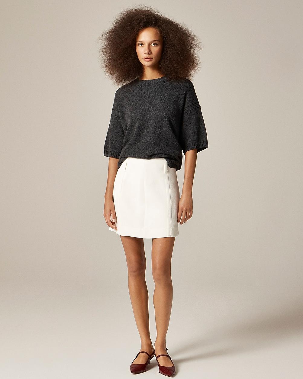 Tall mini skirt in bouclÃ© by J.CREW