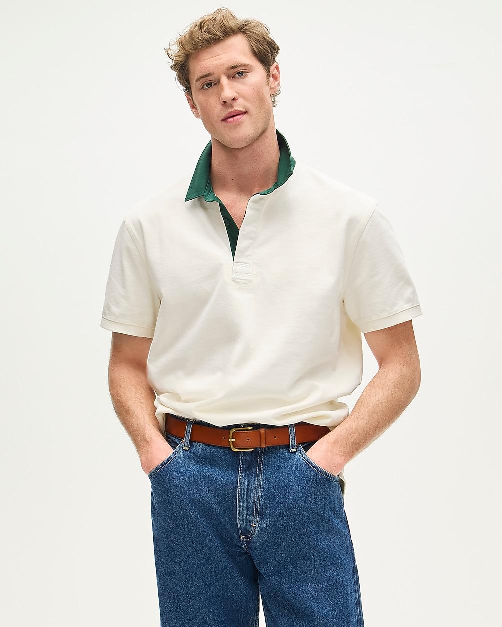 Tall short-sleeve rugby shirt by J.CREW