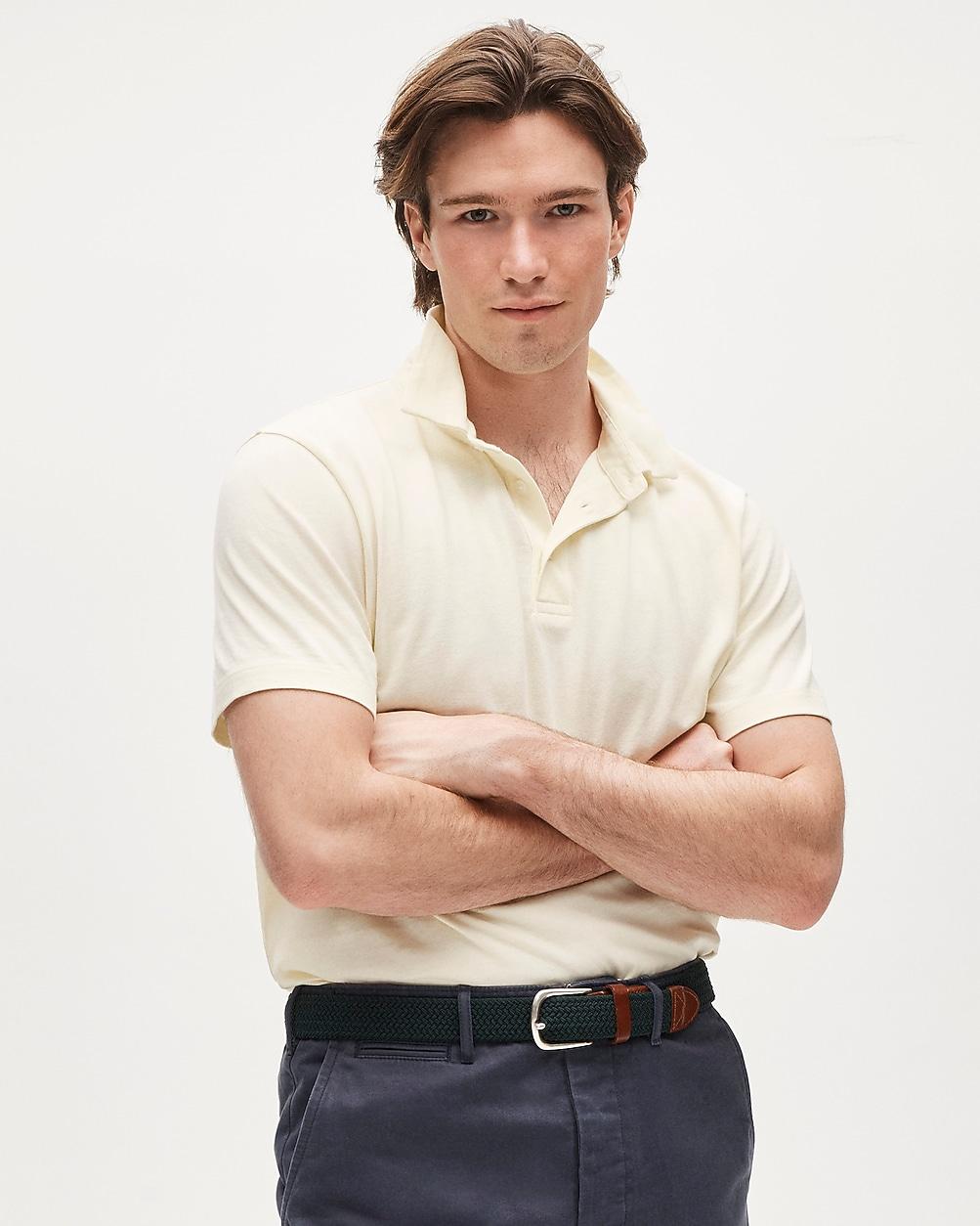 Tall sueded cotton polo shirt by J.CREW