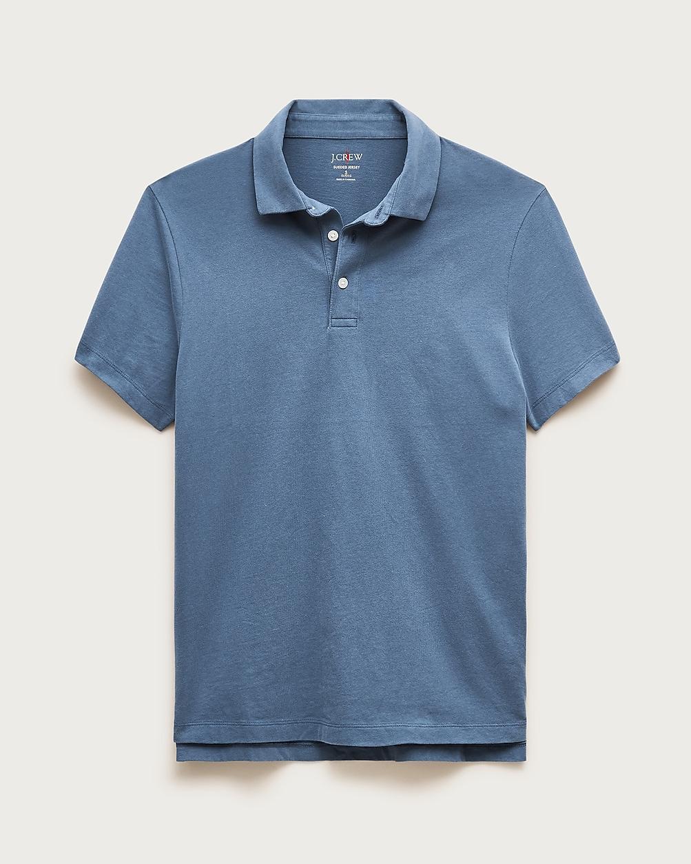 Tall sueded cotton polo shirt by J.CREW