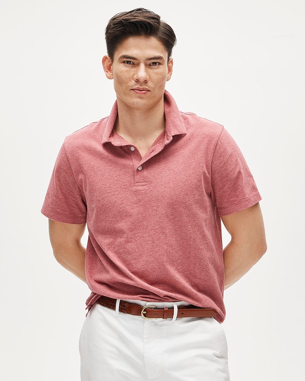 Tall sueded cotton polo shirt by J.CREW