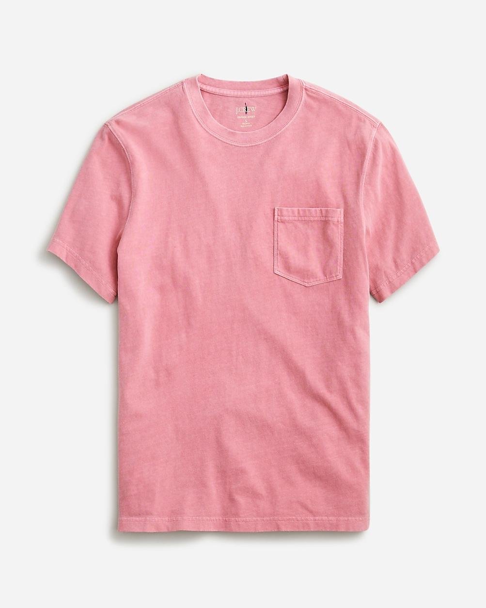 Tall vintage-wash cotton pocket T-shirt by J.CREW