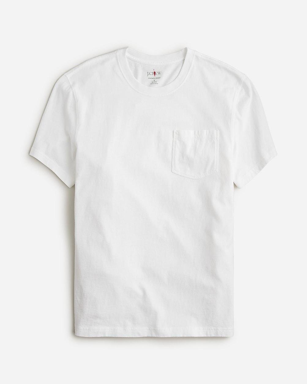Tall vintage-wash cotton pocket T-shirt by J.CREW
