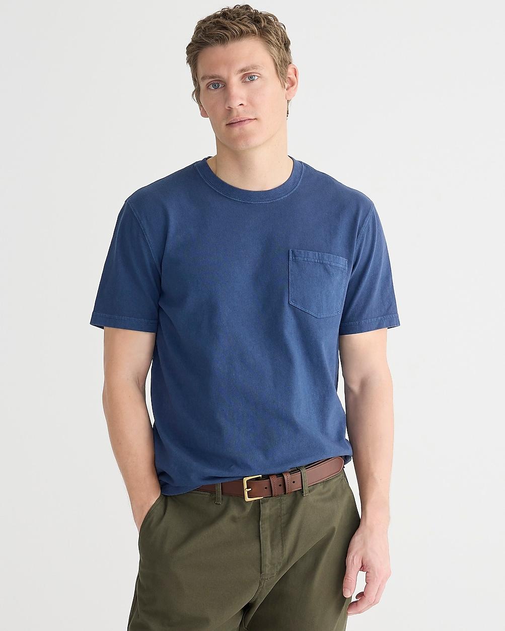 Tall vintage-wash cotton pocket T-shirt by J.CREW
