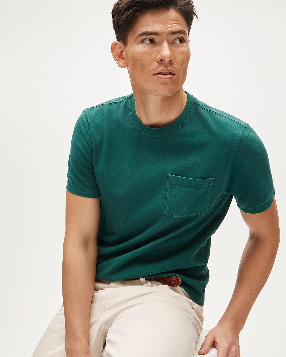 Tall vintage-wash cotton pocket T-shirt by J.CREW