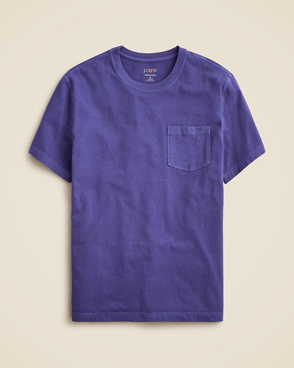 Tall vintage-wash cotton pocket T-shirt by J.CREW