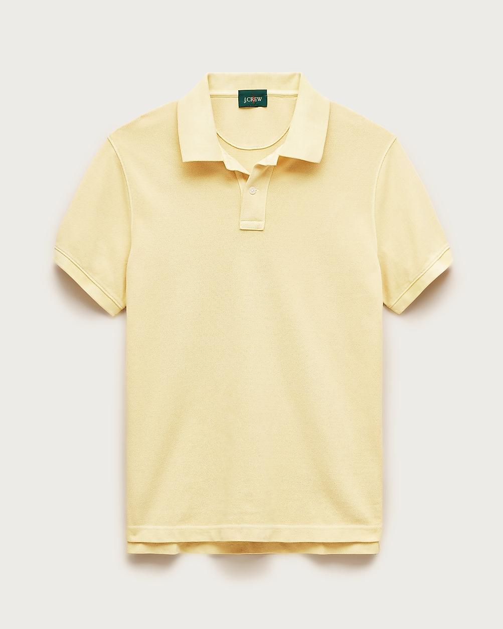 Tall washed piqué polo shirt by J.CREW