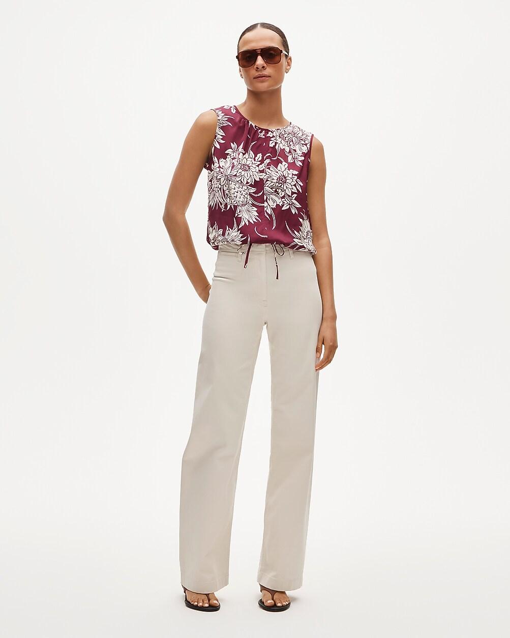 Tall wide-leg trouser in chino by J.CREW
