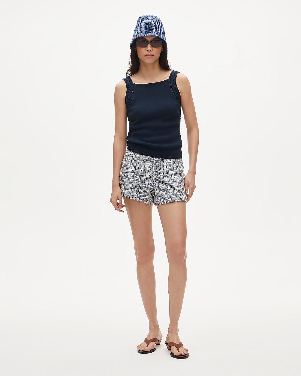 Tap short in textured Italian tweed by J.CREW