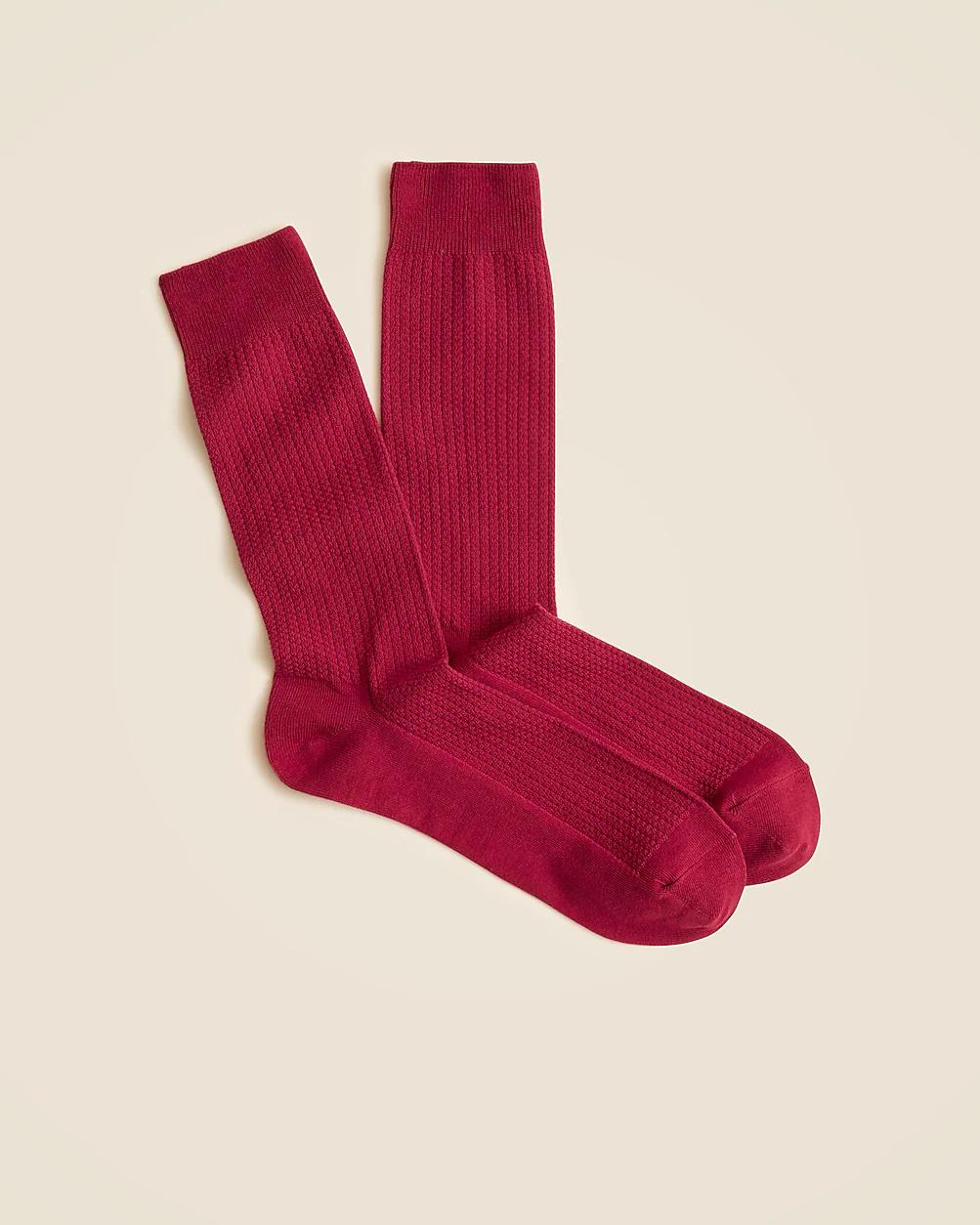 Texture-stripe socks by J.CREW
