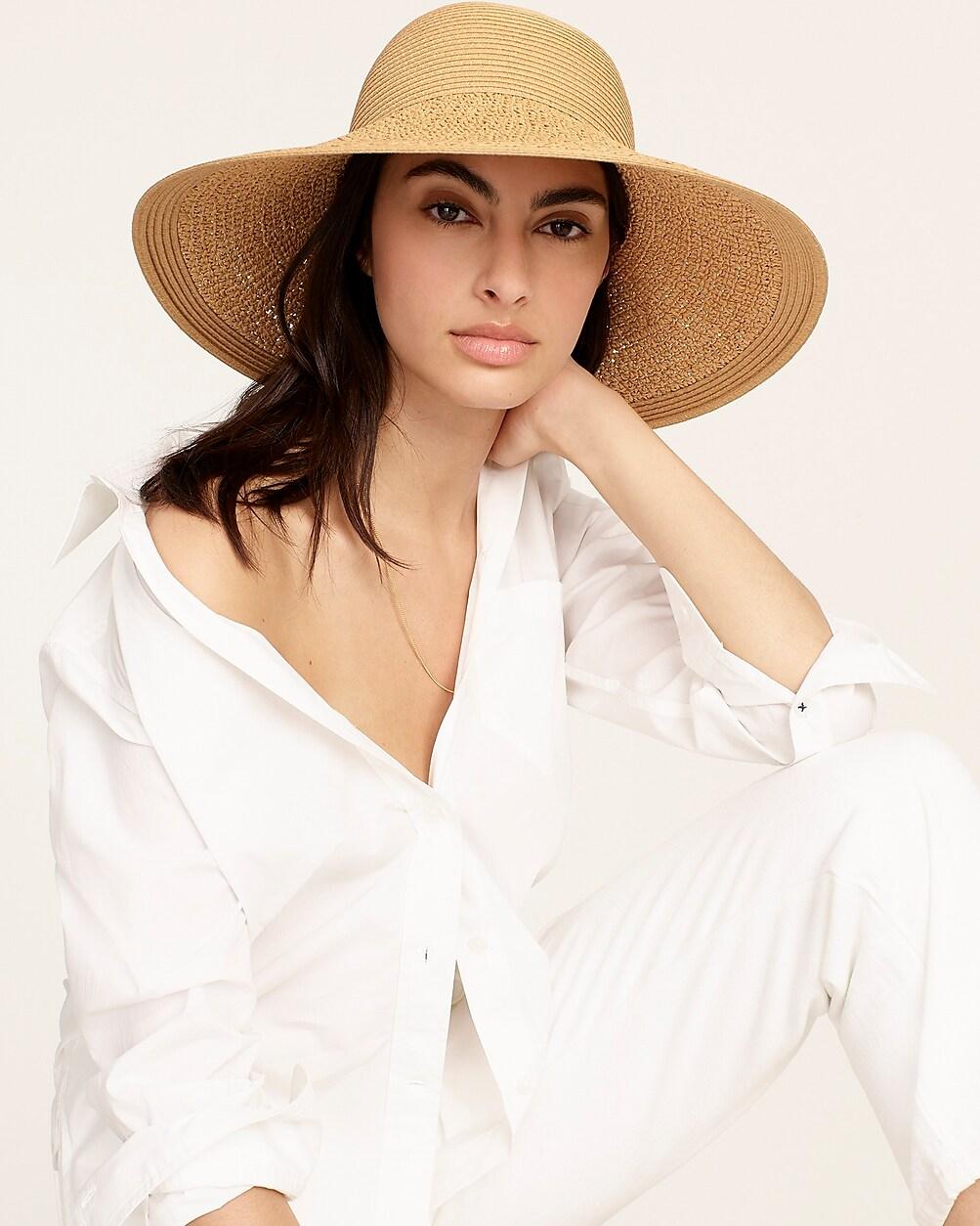 Textured summer straw hat by J.CREW
