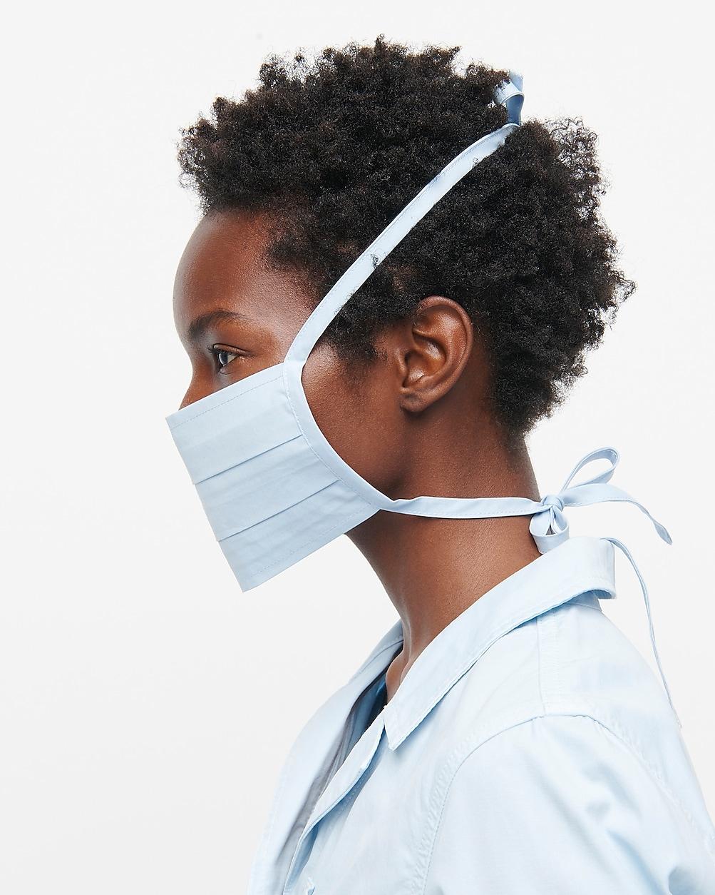 Three-pack nonmedical tie-back face mask by J.CREW