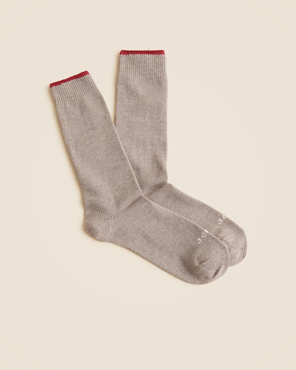 Tipped jersey socks by J.CREW
