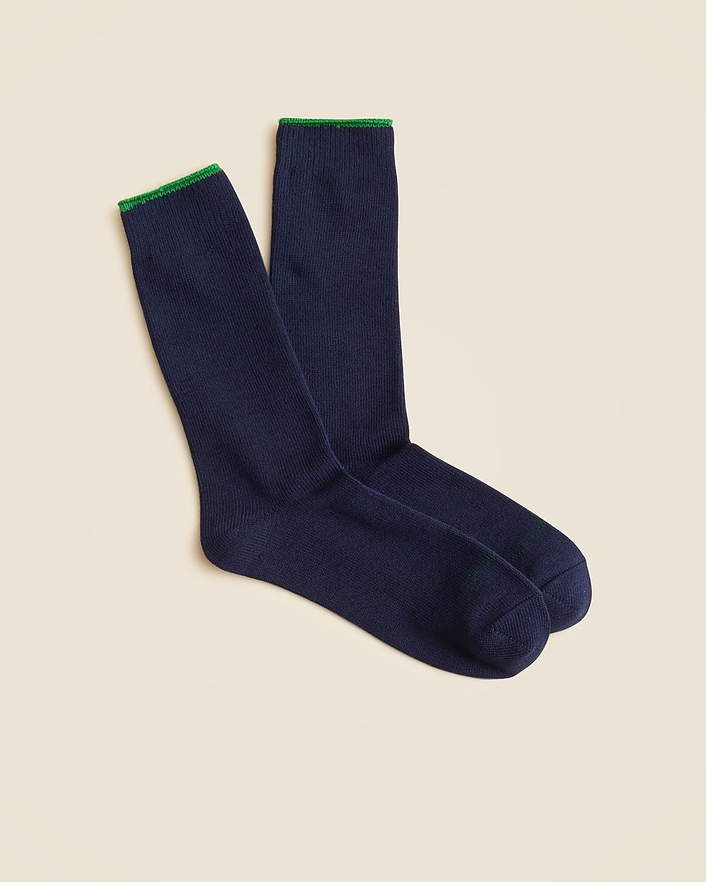 Tipped jersey socks by J.CREW