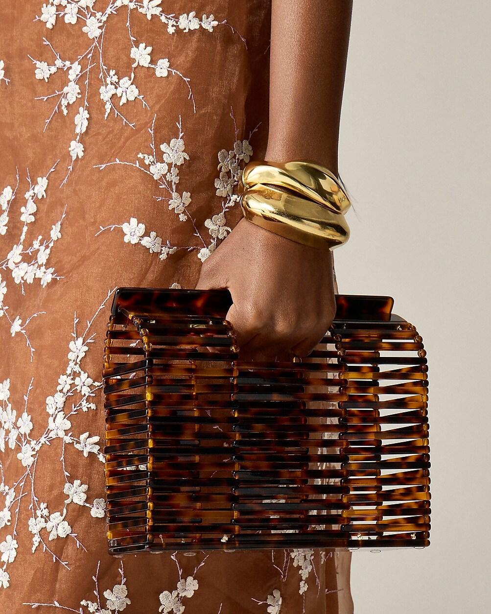 Tortoise shell clutch by J.CREW