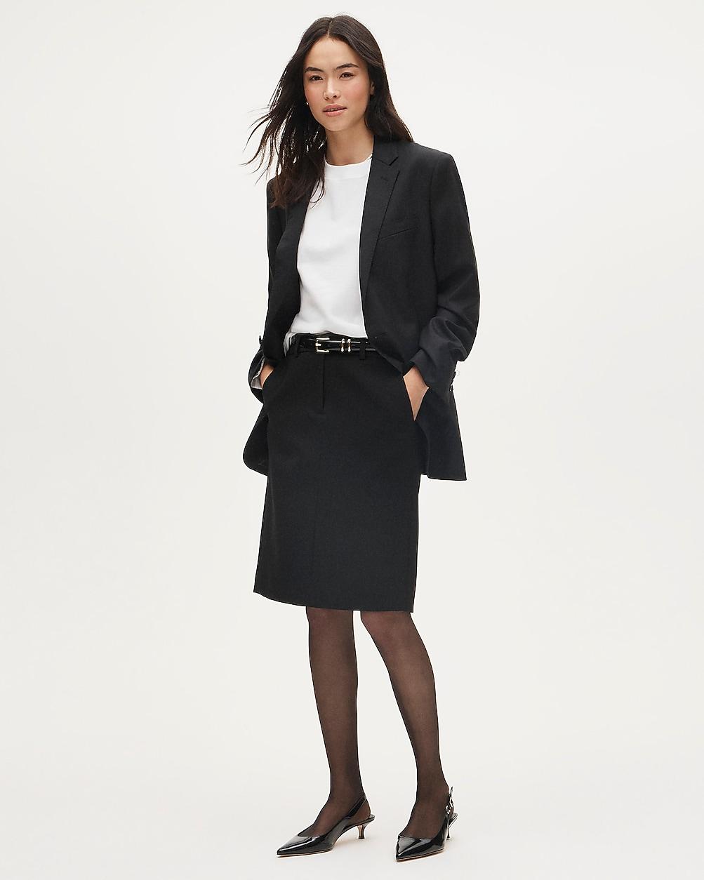 Trouser pencil skirt in four-season stretch by J.CREW