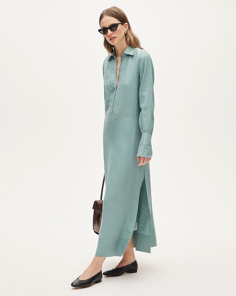 Tunic dress in linen by J.CREW
