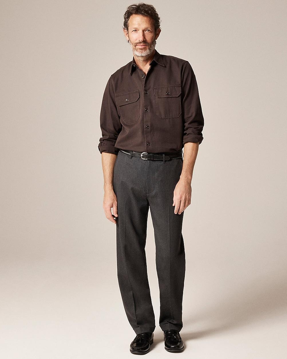Twill workshirt in cotton-TENCELâ¢ lyocell blend by J.CREW