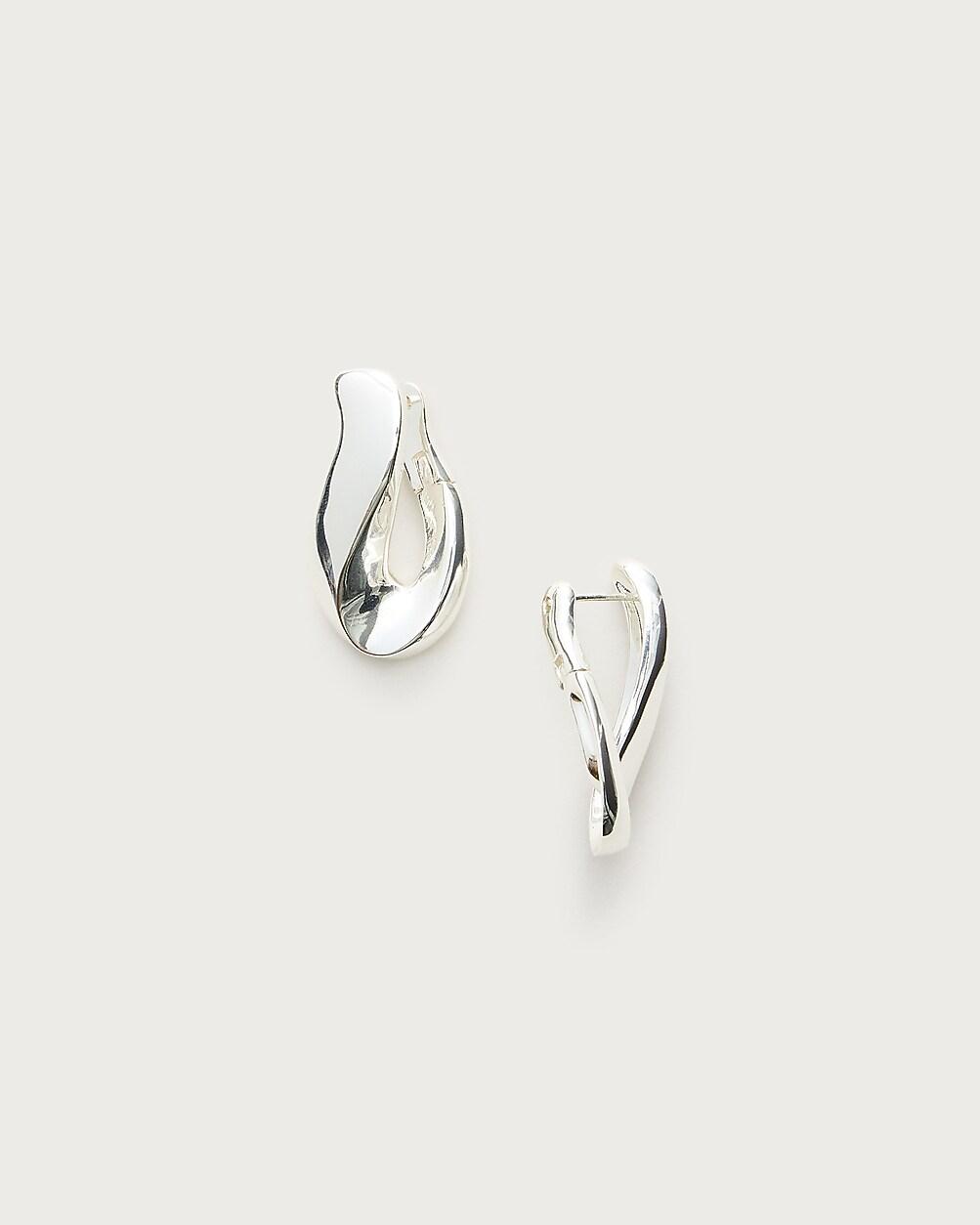 Twisted hoop earrings by J.CREW