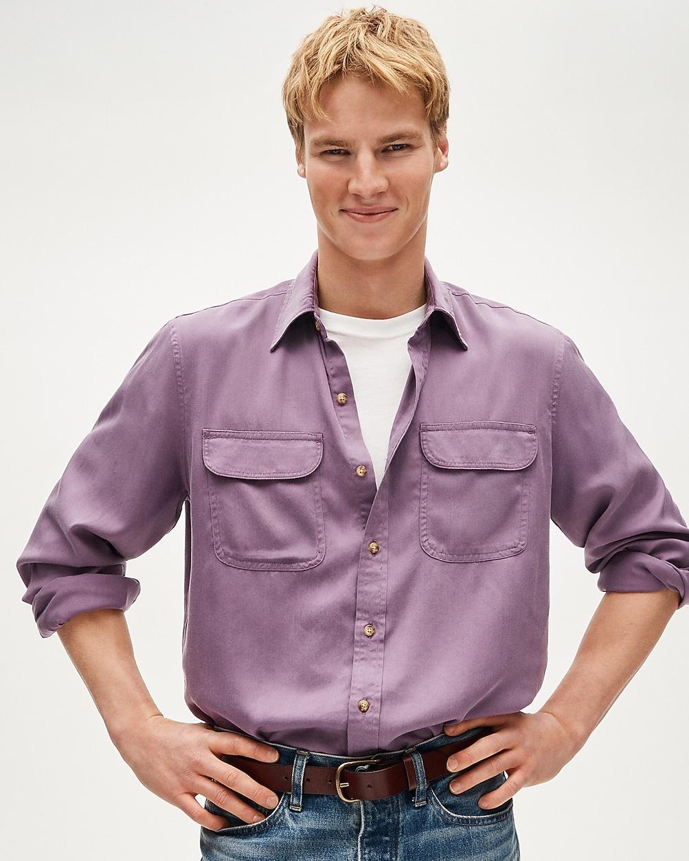 Two-pocket workshirt in TENCELâ¢ lyocell by J.CREW