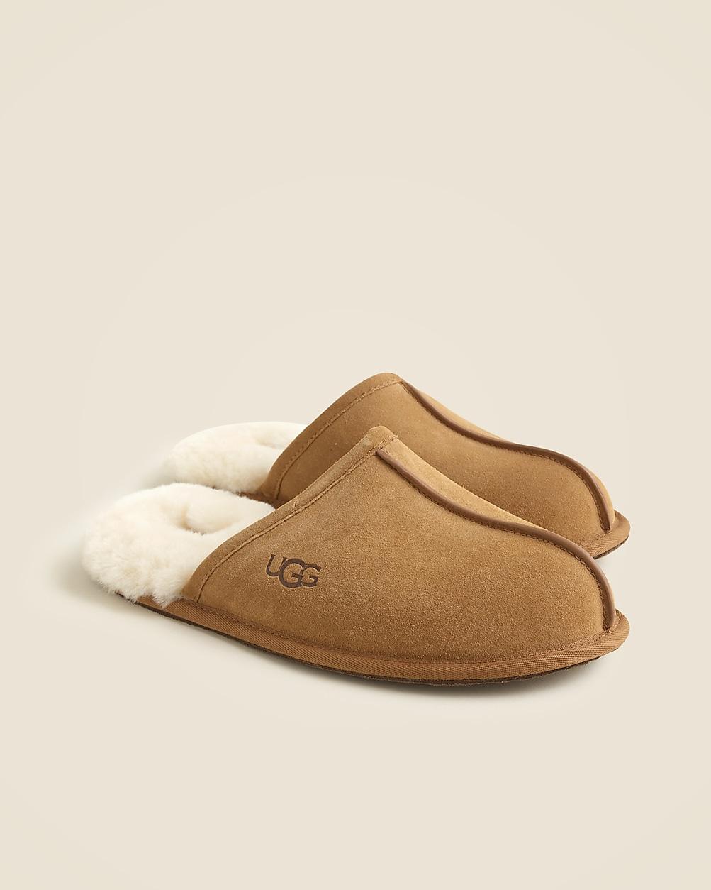 UGG® scuff slippers in suede by J.CREW